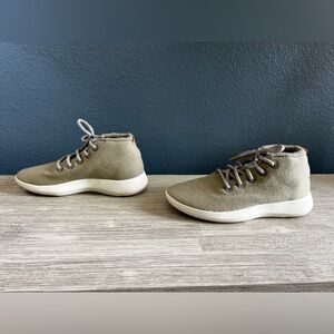 NEW NEVER WORN!!! Allbirds Runner Up Mizzle Light Gray Green Wool High-Tops